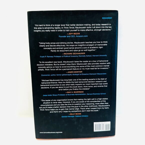 Think Twice: Harnessing the Power of Counterintuition by Michael J. Mauboussin - Picture 2 of 6